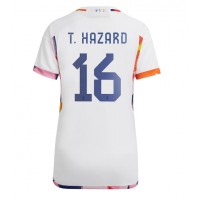 Camisa de time de futebol Bélgica Thorgan Hazard #16 Replicas 2º Equipamento Feminina Mundo 2022 Manga Curta